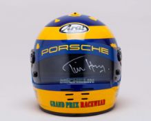 Tim Harvey&nbsp;1996 Peugeot BTCC Super Touring Signed Race Used Arai&nbsp;GP3 Helmet