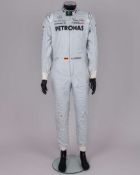 Nico Rosberg 2011 Mercedes GP Petronas F1 Team Race Used Suit