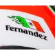 Adrian Fernandez 1999 Patrick Racing Team Signed Race Used IndyCar Helmet - Image 7 of 8