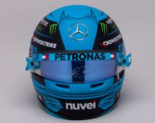 George Russell Full Size Unofficial Replica Helmet With Race Used & Signed Visor