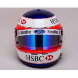 Rubens Barrichello 1998 Stewart Ford Japanese Grand Prix Signed Race Used Arai GP4 Helmet