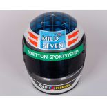 Michael Schumacher 1994 Mild Seven Benetton Ford Signed Used Promotional Bell Helmet