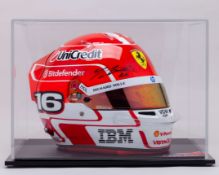 Charles Leclerc 2025 Ferrari Signed Limited Edition Official Bell HP77 Helmet