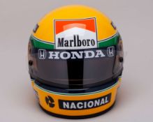 Ayrton Senna 1989 Honda Marlboro McLaren Replica Bell XFM1 Helmet