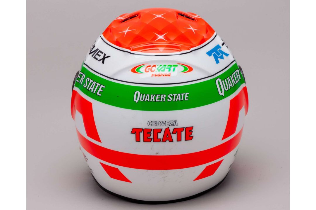 Adrian Fernandez 1999 Patrick Racing Team Signed Race Used IndyCar Helmet - Image 4 of 8
