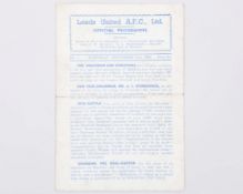 Leeds United v. Bradford Park Avenue match programme, 2nd September 1944