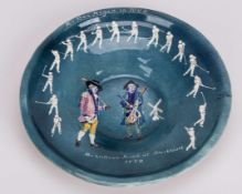 An unusual golf related charger, decorated with William Innes and Ben Hogan