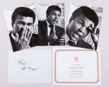 Muhammad Ali Night of Nights Hotel Piccadilly A.Wander Limited guest list, 12th October 1971