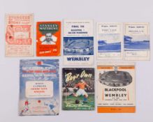 Stoke City v. Bolton Wanderers F.A.Cup Final 1953 programme and other relating ephemera