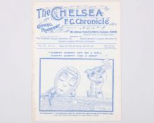 Chelsea v. Leeds City home match programme, 14th April 1911