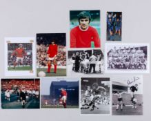 A collection of Manchester United autographs and photographs