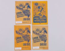 Four Leeds United home match programmes, 1948