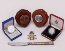A Leeds United v. Barcelona Fair Cup commemorative medallion