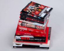 A collection of Manchester United Review Collectors Club booklets
