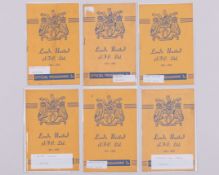 Six Leeds United home match programmes, 1951