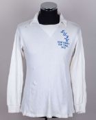 White No.10 Leeds United 1972 F.A.Cup Centenary Cup Final long-sleeved shirt&nbsp;