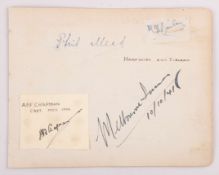 Brentford v. Arsenal 8th September 1938 autographed team spread