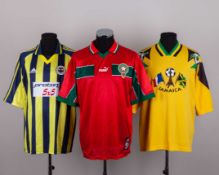 Six various football shirts&nbsp;