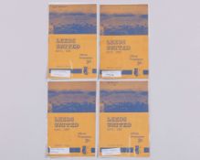 Four Leeds United home match programmes, 1949