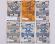 Six Leeds United home match programmes 1946-47
