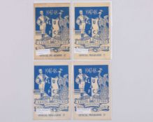 Four Leeds United home match programmes, 1947