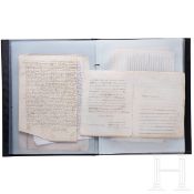 Sammlung Originalmanuskripte des Malteserordens, dabei Briefe des Ritters Alexandre de Gueidan, 16. 