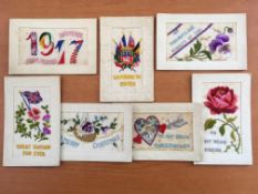 POSTCARDS: ALBUM WITH A COLLECTION NORFOLK BROADS ARTIST TYPES BY SOUTHGATE AND OTHERS (42) AND WW1