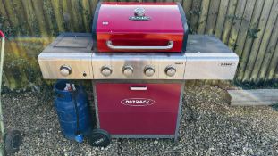 OUTBACK METEOR FOUR BURNER GAS BARBECUE A/F