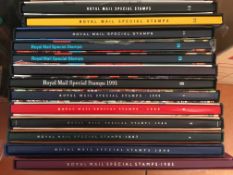 STAMPS: GB YEAR BOOKS 1985-96 INCLUSIVE WITH EXTRA 1993,