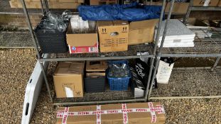 AN EXTENSIVE QUANTITY OF PUB/BAR GLASSES, A STAINLESS STEEL BAIN MARIE,