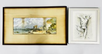 A F&G WATERCOLOUR OF THE 'ISLE OF WIGHT' BY GEORGE KNOX,