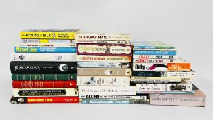 A BOX OF BOOKS TO INCLUDE AUTOBIOGRAPHIES AND COMICS ETC. SPIKE MILLIGAN 