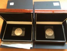 COINS: GB CROWNS 1821 AND 1935,