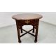 A REPRODUCTION MAHOGANY FINISH SINGLE DRAWER LAMP TABLE WITH CIRCULAR TOP DIAMETER 63CM HEIGHT 56CM. - Image 1 of 8