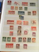 STAMPS: BOX WITH NORWAY INTEREST IN STOCKBOOKS, ON LEAVES AND LOOSE, COVERS AND CARDS, ETC,