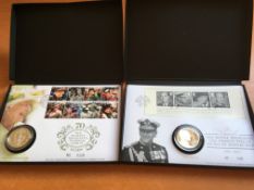 COIN COVERS: 2021 DUKE OF EDINBURGH AND 2022 QUEEN'S PLATINUM JUBILEE SILVER PROOF CROWNS WITHIN