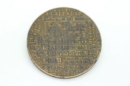 A 1794 CALENDAR TOKEN, BIRMINGHAM JAMES DAVIES.