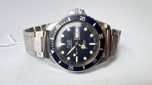 AVIA MATIC AUTOMATIC 666 FEET 25 JEWELS INCABLOC STAINLESS STEEL CASED GENTS WRIST WATCH ON