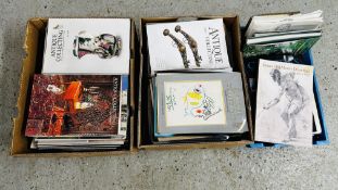 3 X BOXES OF ASSORTED CHRISTIES AND SOTHERBYS MAGAZINES.