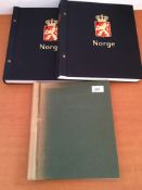 STAMPS: NORWAY COLLECTIONS IN TWO DAVO PRINTED ALBUMS AND A FURTHER ALBUM.