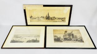 LTD EDITION 100/100 ANTWERPEN HARBOUR SCENE ENGRAVING R. MALFLIET SIGNED, 23.