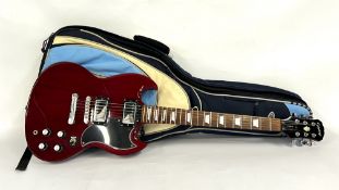 EPIPHONE GIBSON ELECTRIC GUITAR WITH CARRY CASE, SN: U03093371 - SOLD AS SEEN.