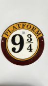 (R) PLATFORM 9-3/4 PLAQUE.
