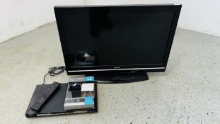 TOSHIBA 32 INCH LCD COLOUR TV DVD COMBINATION, MODEL 32DV501B WITH REMOTE,