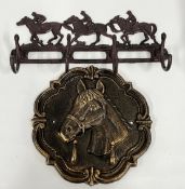 (R) 2 CAST COAT RACKS.