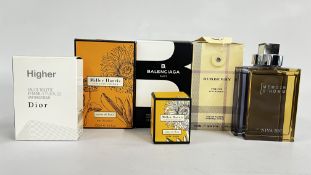 5 X PART USED DESIGNER FRAGRANCES TO INCLUDE - BURBERRY TOUCH EDP, DIOR HIGHER EDT,