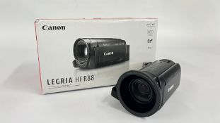A CANON LEGRIA HFR88 HD CAMCORDER BOXED - SOLD AS SEEN.