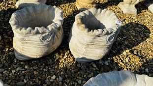 A PAIR OF SMALL STONEWORK 