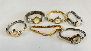 THREE VINTAGE WRISTWATCHES TO INCLUDE CLARIDGE,