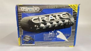 A CRATE POWER BLOCK CPB150, BOXED - SOLD AS SEEN.